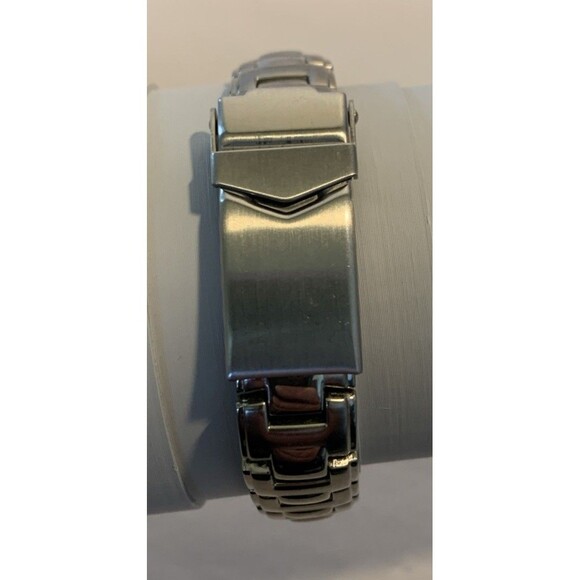Vtg Lorus Quartz Watch Women’s Teens Pink Face Water Resistant Date Silver Tone main image 8